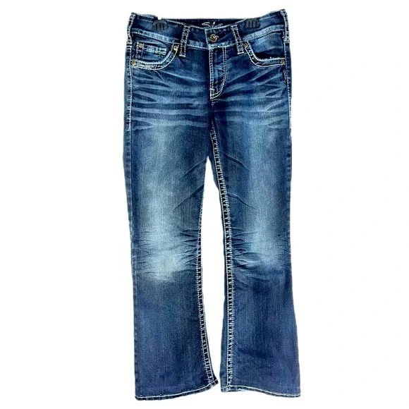 Silver Jeans For Girls/Women W27/L32 SUKI Boot Cut 195165AF438 26173 Very Nice - Picture 5 of 9